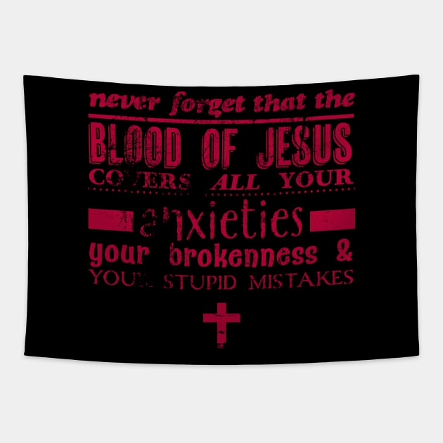 Blood of Jesus Tapestry by Commykaze