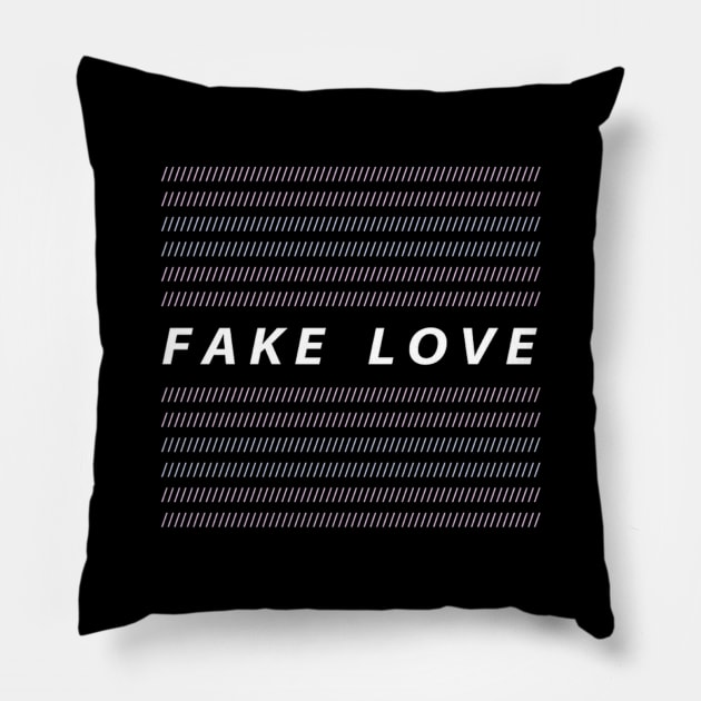 FAKE LOVE AREA Pillow by katamaknya