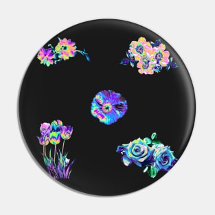 New Holo Flower Assortment Pin