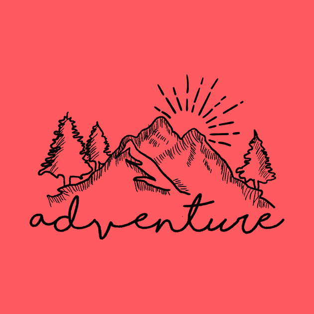 Adventure mountain Outdoor Men Women Gift by CreativeSalek