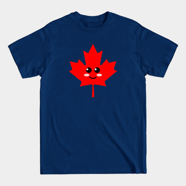 Discover Cute Kawaii Style Canadian Maple Leaf _ Canada Day - Canada Day - T-Shirt