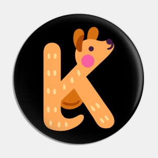 Letter K animal alphabet back to school Pin