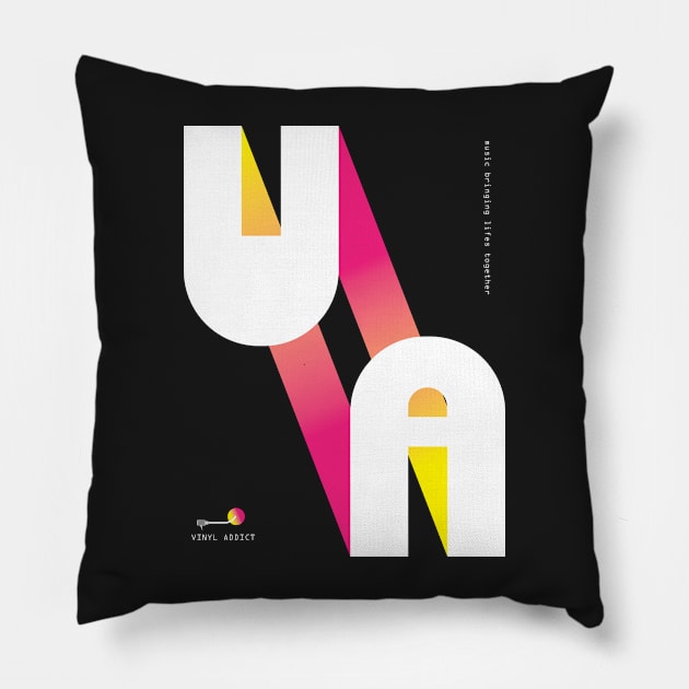 Vinyl Addict Pillow by modernistdesign