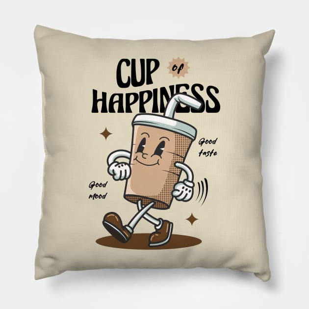 Cup of Happiness Pillow by Harrisaputra