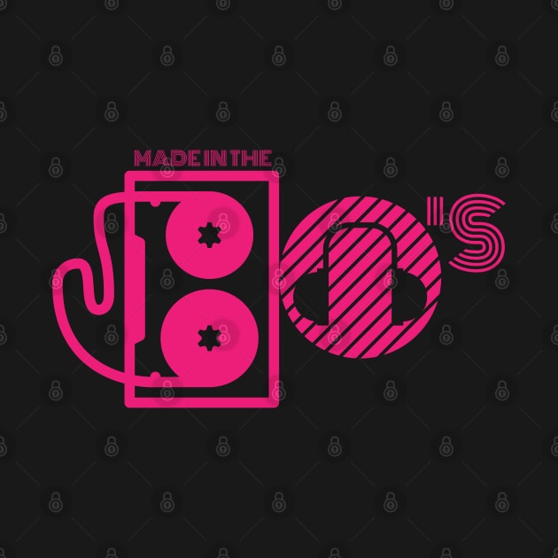 Made in the 80s Neon Pink by Artist Rob Fuller