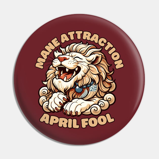 April fool lion Pin by Japanese Fever