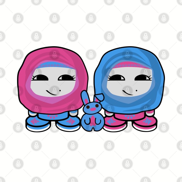 Aliyah & Laylah O'BABYBOT Toy Robots (and Pocket) by Village Values