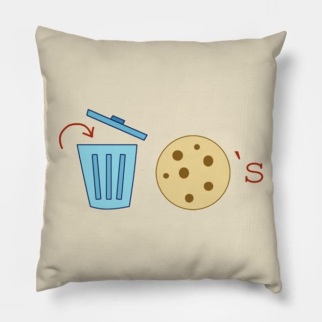 Delete Cookies Pillow by KathrinLegg