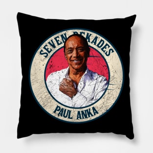 Retro Style Fan Art Design PAUL ANKA // SEVEN DEKADES Pillow