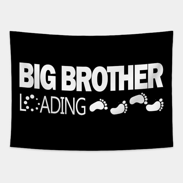 big  brother loading funny cool small feet steps Tapestry by mouad13