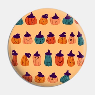 Spooky cute witch pumpkins Pin