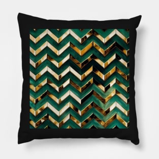 Festive Aesthetic - Emerald Jazz Pillow