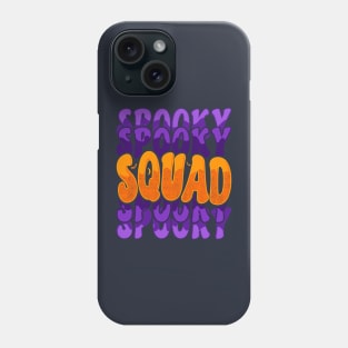 Halloween Matching Family Spooky Typography Purple Orange Phone Case