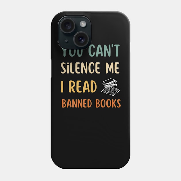I read banned books T Shirt readers reading gift Phone Case by Emouran