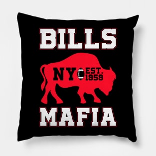 Bills Mafia Football Pillow