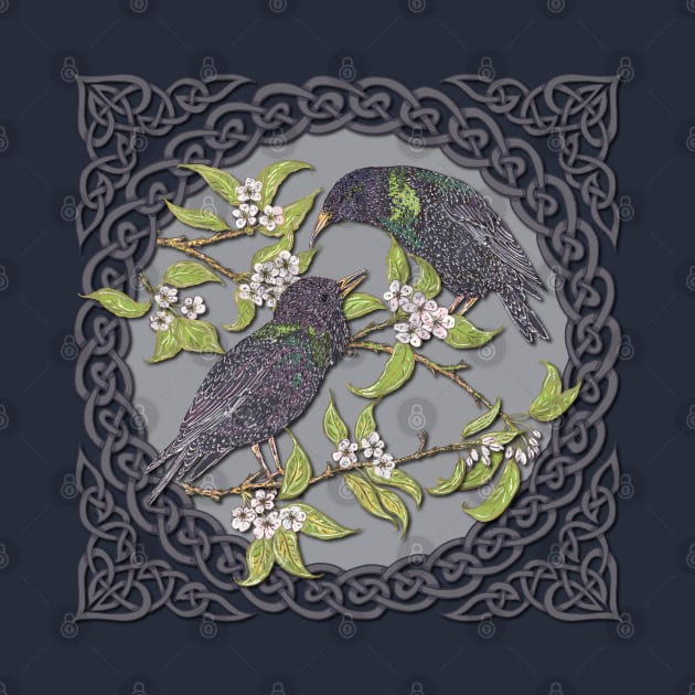 Celtic Starlings by lottibrown