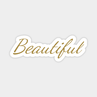 Beautiful Typography Art Minimal Design Magnet