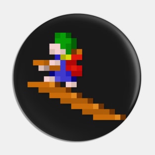 Lemming low-res pixelart Pin