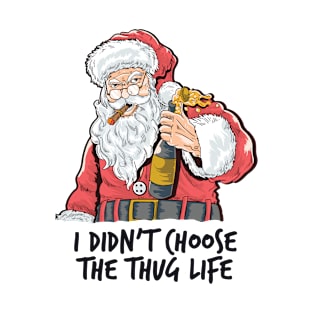 Santa Claus Thug Life T-Shirt