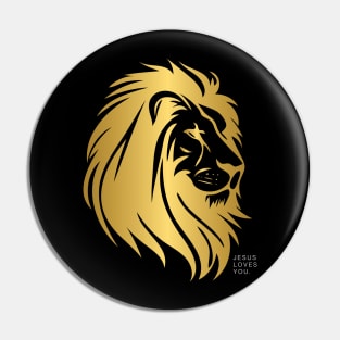 Golden lion Pin