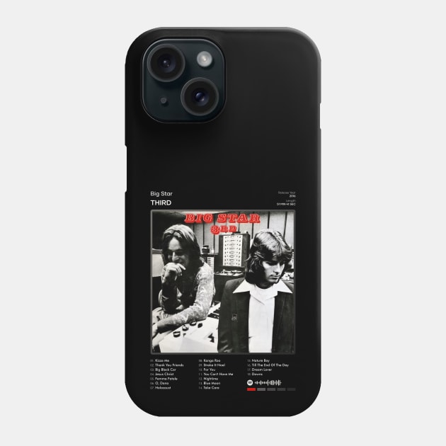 Big Star - Third Tracklist Album Phone Case by 80sRetro