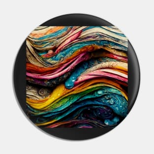 Swirling paint and ink mixed with water Pin