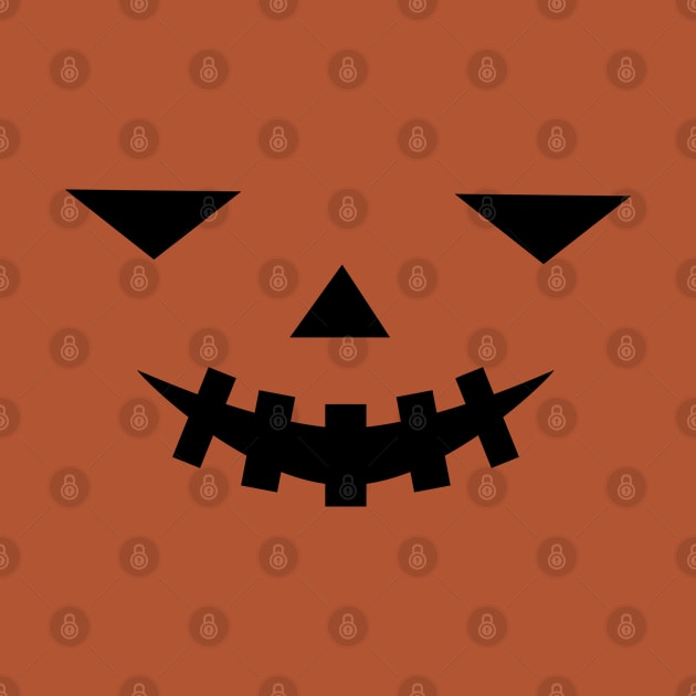 Spooky Halloween Pumpkin Face by DesignWood Atelier