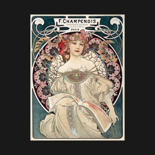 Floral Woman Vintage Poster 1898 T-Shirt