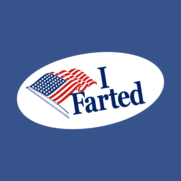 I Farted - I Voted Sticker Parody by sombreroinc