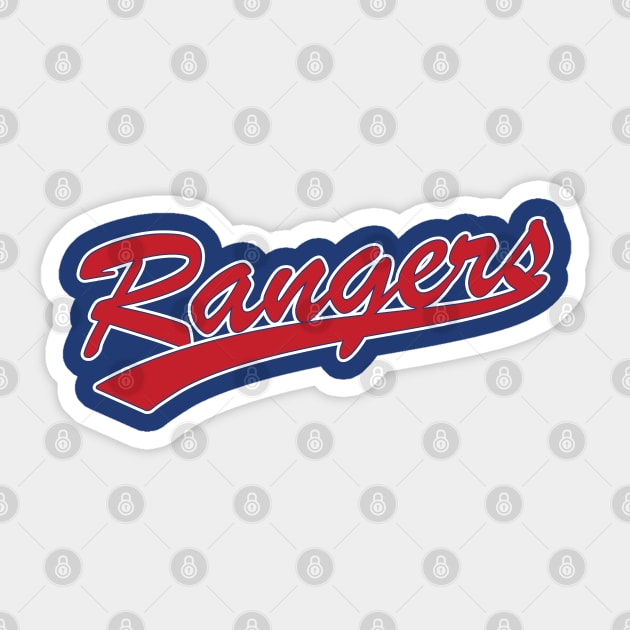 Texas Rangers MLB Logo Sticker