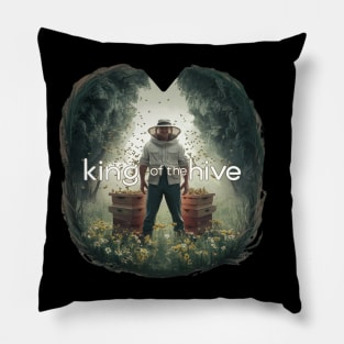 Funny Beekeeper Art For Men Dad Bee Hive Honey Beekeeping Pillow