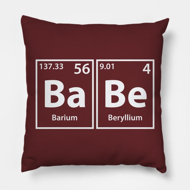 Babe (Ba-Be) Periodic Elements Spelling Pillow by cerebrands