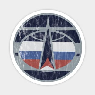 Russian Army Space Forces Troops Uniform Sleeve Patch Sign Magnet