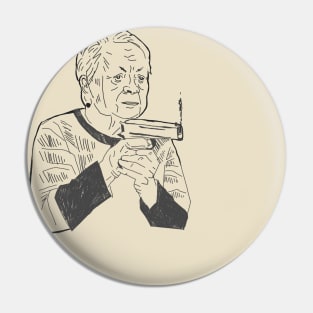 Old lady stock photo Pin