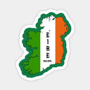 Ireland map & flag Magnet