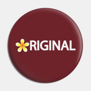 Original artistic typographic logo Pin