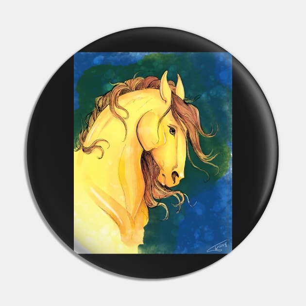 Horse Head Pin by ace-of-lords