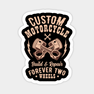 Custom Motorcycle - Motorcycle Graphic Magnet