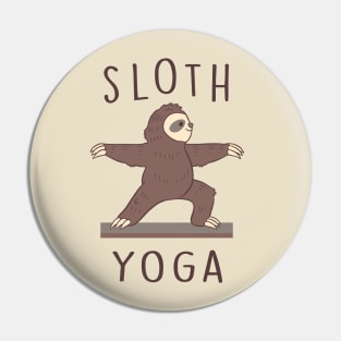 Sloth Yoga Pin