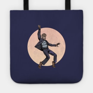 Jailhouse Wolfman with blood moon Tote