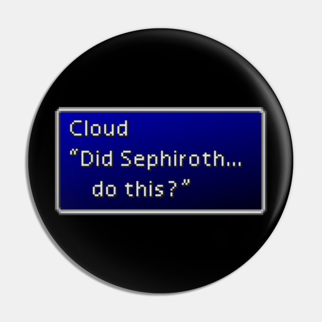 Did Sephiroth… do this? Pin by Popstarbowser