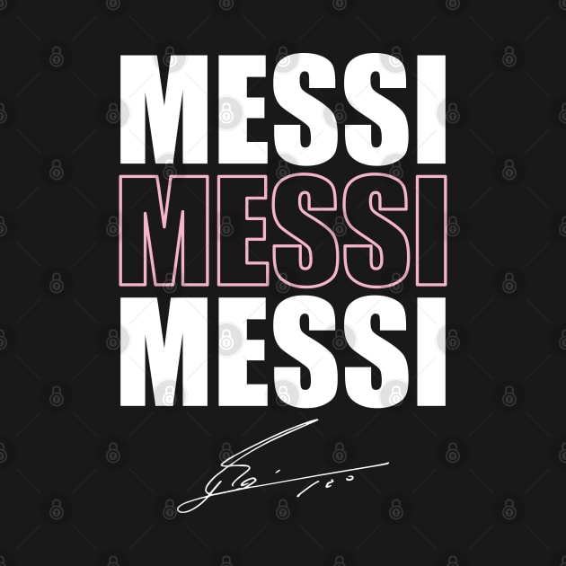 Leo Messi In Inter Miami by Teeartspace