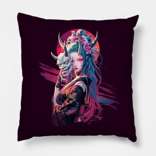 Oni Demon Girl Pillow