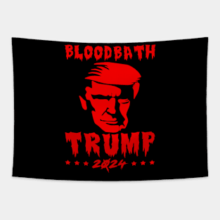 Bloodbath President Trump 2024 Election Bloodbath Parody Tapestry