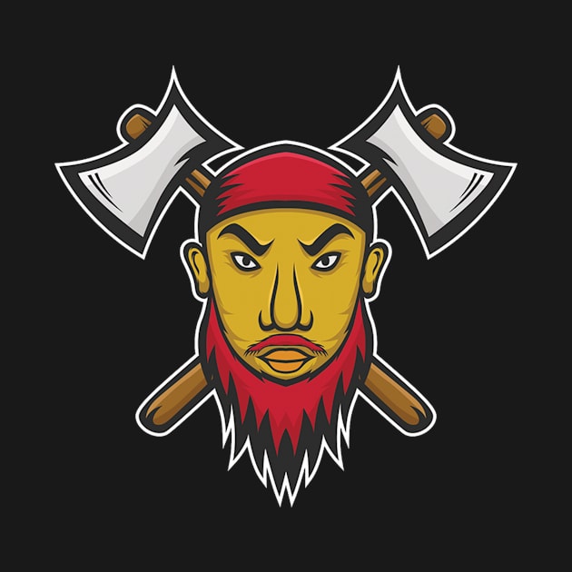 Vintage pirate vector illustration by manjavacloth