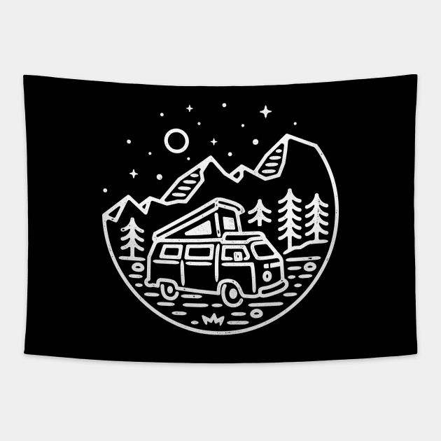 Go Outdoor (for Dark) Tapestry by quilimo