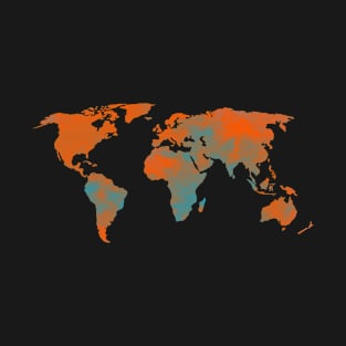 World map watercolour T-Shirt