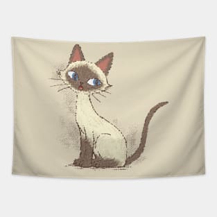 Siamese cat sitting Tapestry