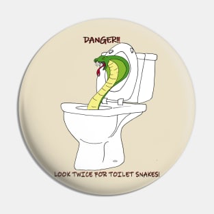 Toilet Snakes Pin