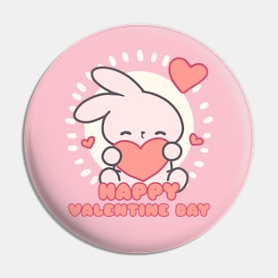 Loppi Tokki Wish for Happy Valentine's Day Pin